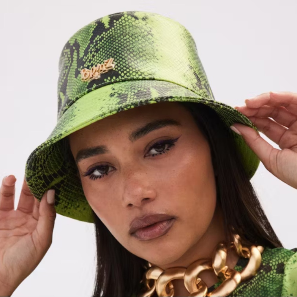 Cult Gaia Bratz Snake Bucket Hat